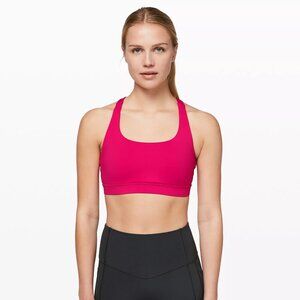 LuluLemon Energy Sports Bra Size 6 Calypso Pink
